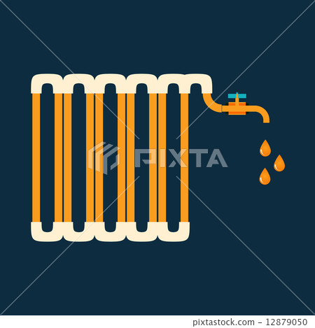 Vector color abstract design tangled pipes eps 12879050