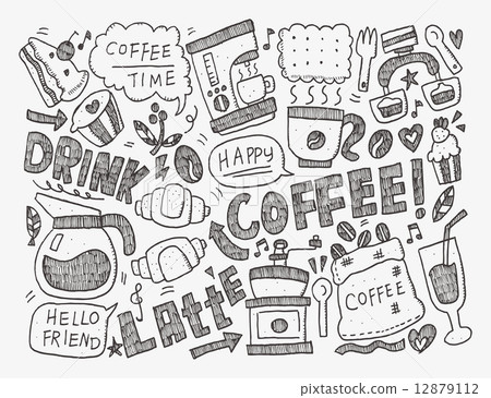 doodle coffee 12879112