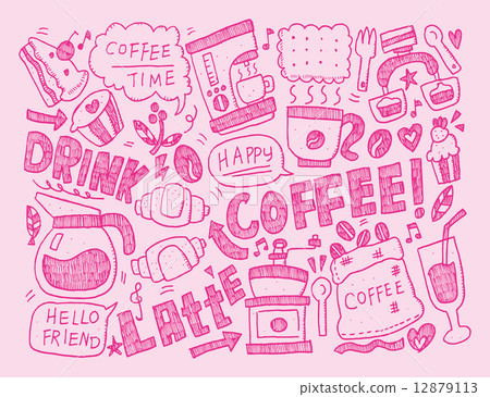 doodle coffee 12879113
