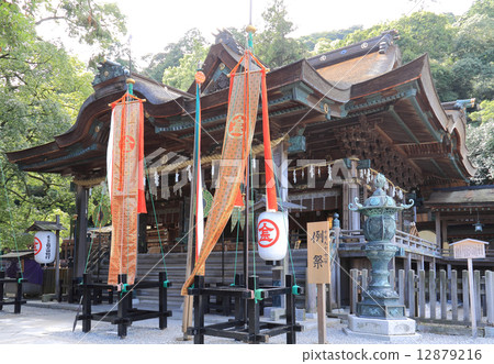 "Hon (flag)" which was established before "Konomiya" of Kompira-san Shrine festival large festival 12879216