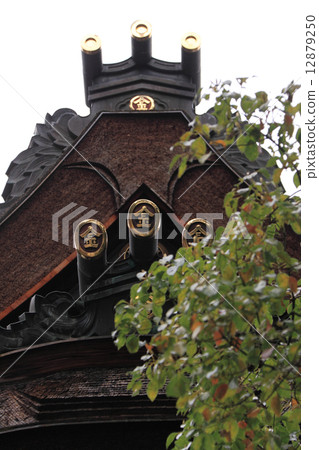 Kompira-san Shrine "The Imperial Palace Hall" The roof's wife's lion mouth 12879250