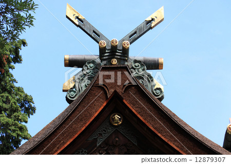Kompira-san Shrine "Konomiya Main Hall" Ogre of the wife's side, Chiki, Fish fish tree Kompira-san Shrine "Konomiya Main Hall" Ogre of the wife's side, Chiki, Fish fish tree 12879307