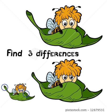 Find 3 differences (bee) 12879531