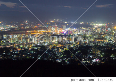 Night view of Morioka city, Iwate prefecture 12880230