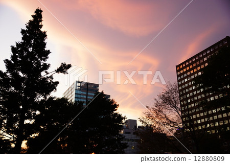 A sunset A sunset 12880809
