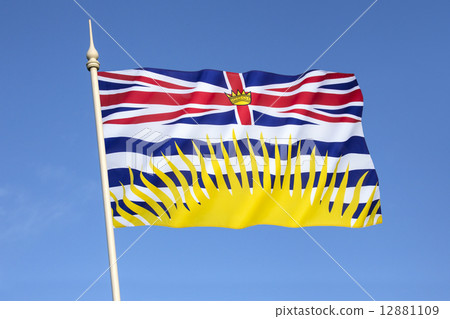 Flag of British Columbia - Canada 12881109
