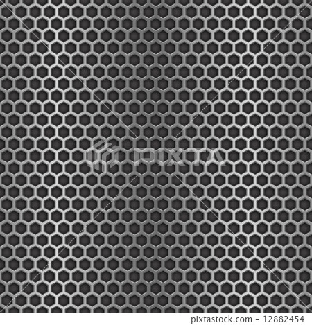 Chrome cell seamless background. Design template 12882454