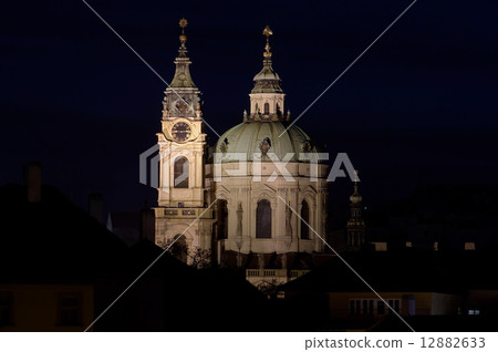 Church of St Nikolas at night Church of St Nikolas at night 12882633