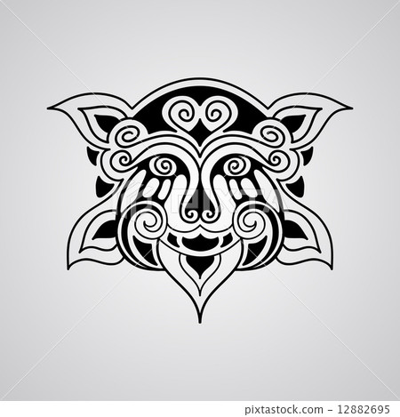 vector lion tattoo sketch 12882695