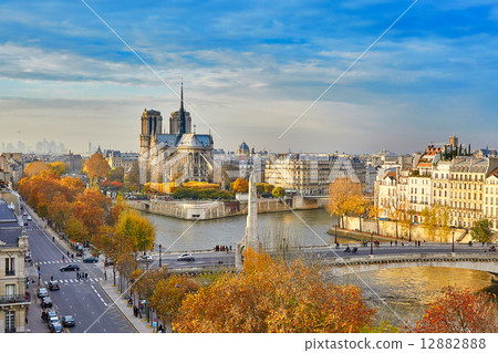 Scenic view of Notre-Dame de Paris 12882888