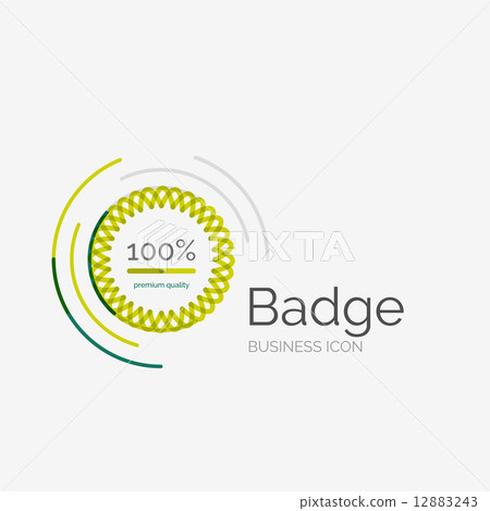 Thin line neat design logo, premium quality stamp Thin line neat design logo, premium quality stamp 12883243