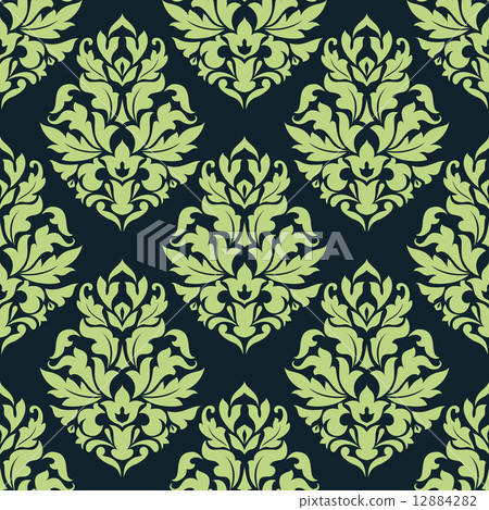 Green floral seamless pattern Green floral seamless pattern 12884282