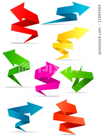 Origami arrow banners 12884304