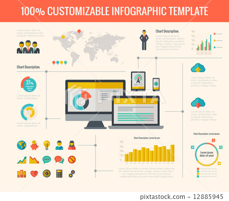 Technology Infographic Elements 12885945