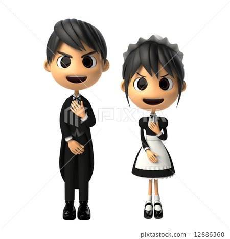 Maid and a butler 12886360