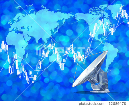 Parabola antenna for stock price analysis of the world 12886478