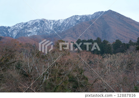 [日本100名名山]大山晚秋落日1鳥取縣西白區大山町 12887816