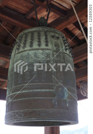 竹原市，在城市景觀的保留區域的“Sogogunsa”的鐘聲 12889303