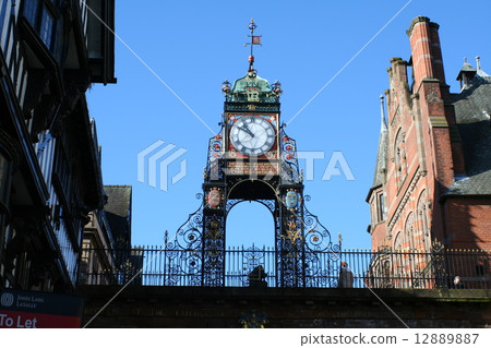 Clock tower in the city of Chester UK 12889887