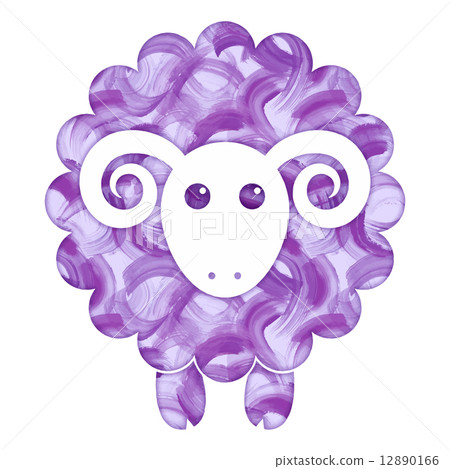 Watercolor cute Sheep Watercolor cute Sheep 12890166