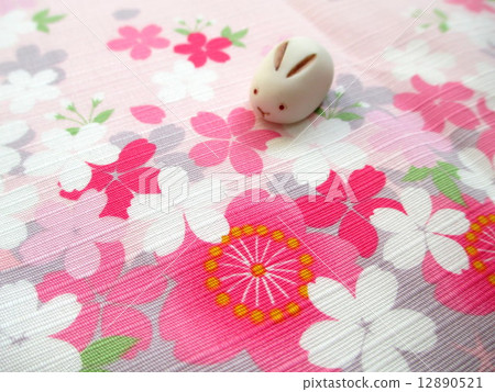 Snow rabbit in winter 12890521