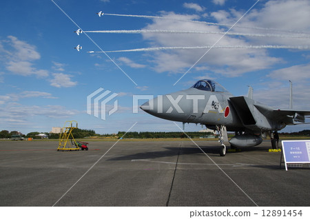 F-15 and Blue Impulse 12891454