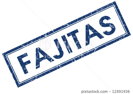 fajitas blue square stamp isolated on white background fajitas blue square stamp isolated on white background 12891936