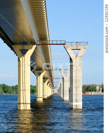 Bridge on the river Volga, Russia Bridge on the river Volga, Russia 12892199