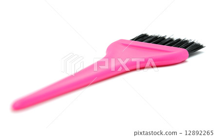 Brush hair coloring on a white background Brush hair coloring on a white background 12892265