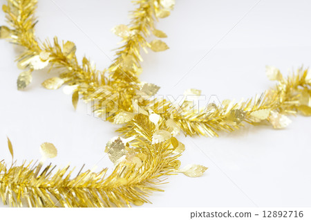 Chirstmas golden ribbon for celebration and festival. Chirstmas golden ribbon for celebration and festival. 12892716