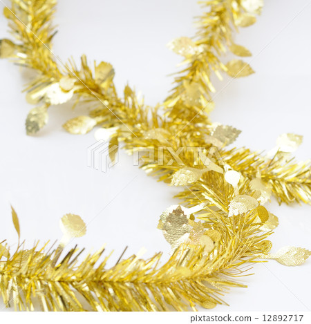 Chirstmas golden ribbon for celebration and festival. Chirstmas golden ribbon for celebration and festival. 12892717