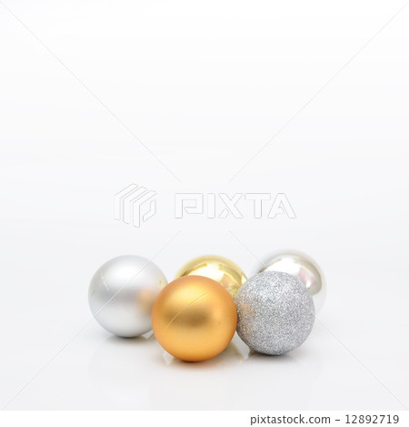 Chirstmas 's ball with golden ribbon for celebration and festiva Chirstmas 's ball with golden ribbon for celebration and festiva 12892719