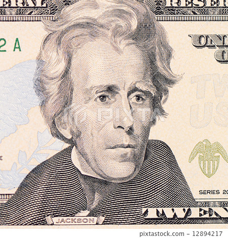 The face Jackson the dollar bill 12894217