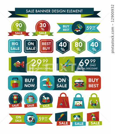Pet sale banner flat design background set, eps10 Pet sale banner flat design background set, eps10 12900932