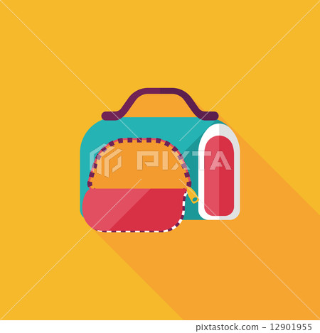 Pet dog travel cage flat icon with long shadow,eps10 Pet dog travel cage flat icon with long shadow,eps10 12901955