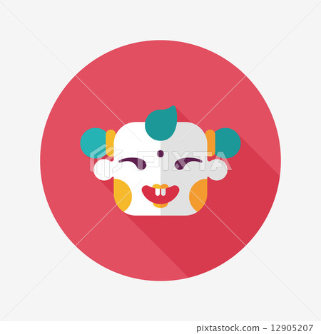 Chinese New Year flat icon with long shadow,eps10, Maitreya doll Chinese New Year flat icon with long shadow,eps10, Maitreya doll 12905207