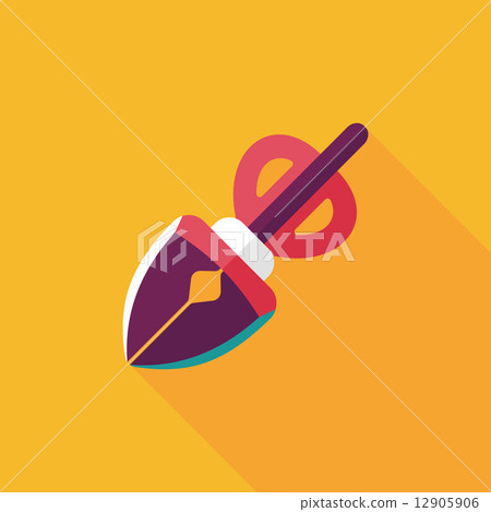 Pet dog pick up poo equipment flat icon with long shadow,eps10 Pet dog pick up poo equipment flat icon with long shadow,eps10 12905906