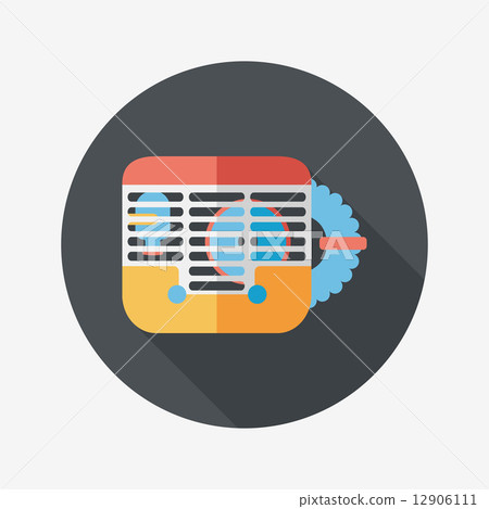 Pet mouse cage flat icon with long shadow,eps10 12906111