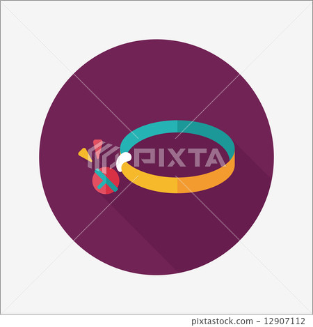 Dog Chain Icon Pet dog chains flat icon with long shadow,eps10 - Stock Illustration ...