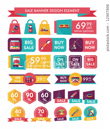 Pet sale banner flat design background set, eps10 Pet sale banner flat design background set, eps10 12907806