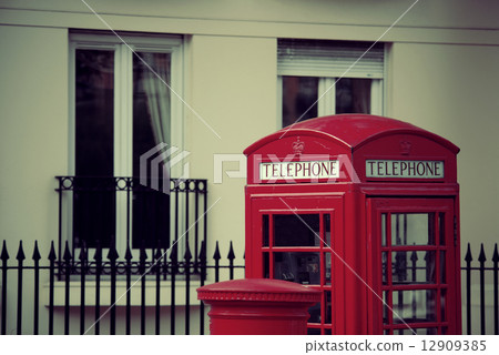 telephone booth and mail box 12909385