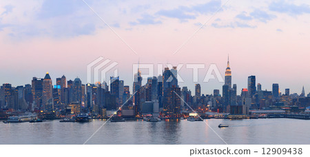 New York City sunset New York City sunset 12909438