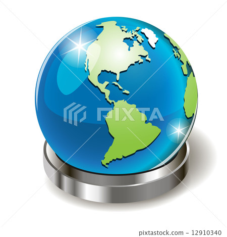 globe on stand - Stock Illustration [12910340] - PIXTA