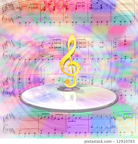 CD上的音樂符號和音樂發行 12910783
