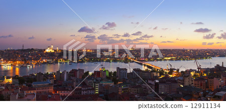 Istanbul sunset panorama Istanbul sunset panorama 12911134