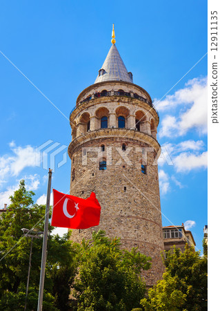 Galata tower at Istanbul Turkey Galata tower at Istanbul Turkey 12911135