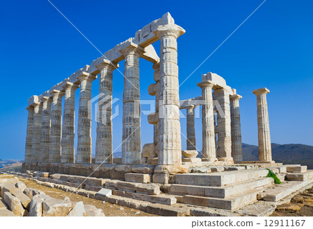 Poseidon Temple at Cape Sounion near Athens, Greece 12911167