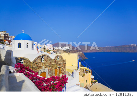 Santorini church (Oia), Greece 12911383