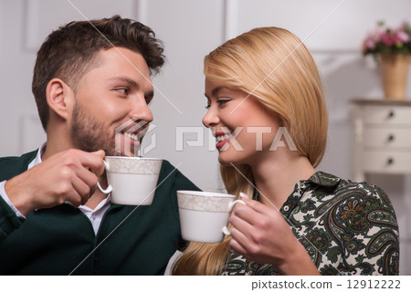 Lovely couple waiting St. Valentine Day 12912222