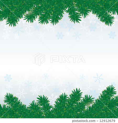 Christmas Fir Twigs White Snow Centre Christmas Fir Twigs White Snow Centre 12912679